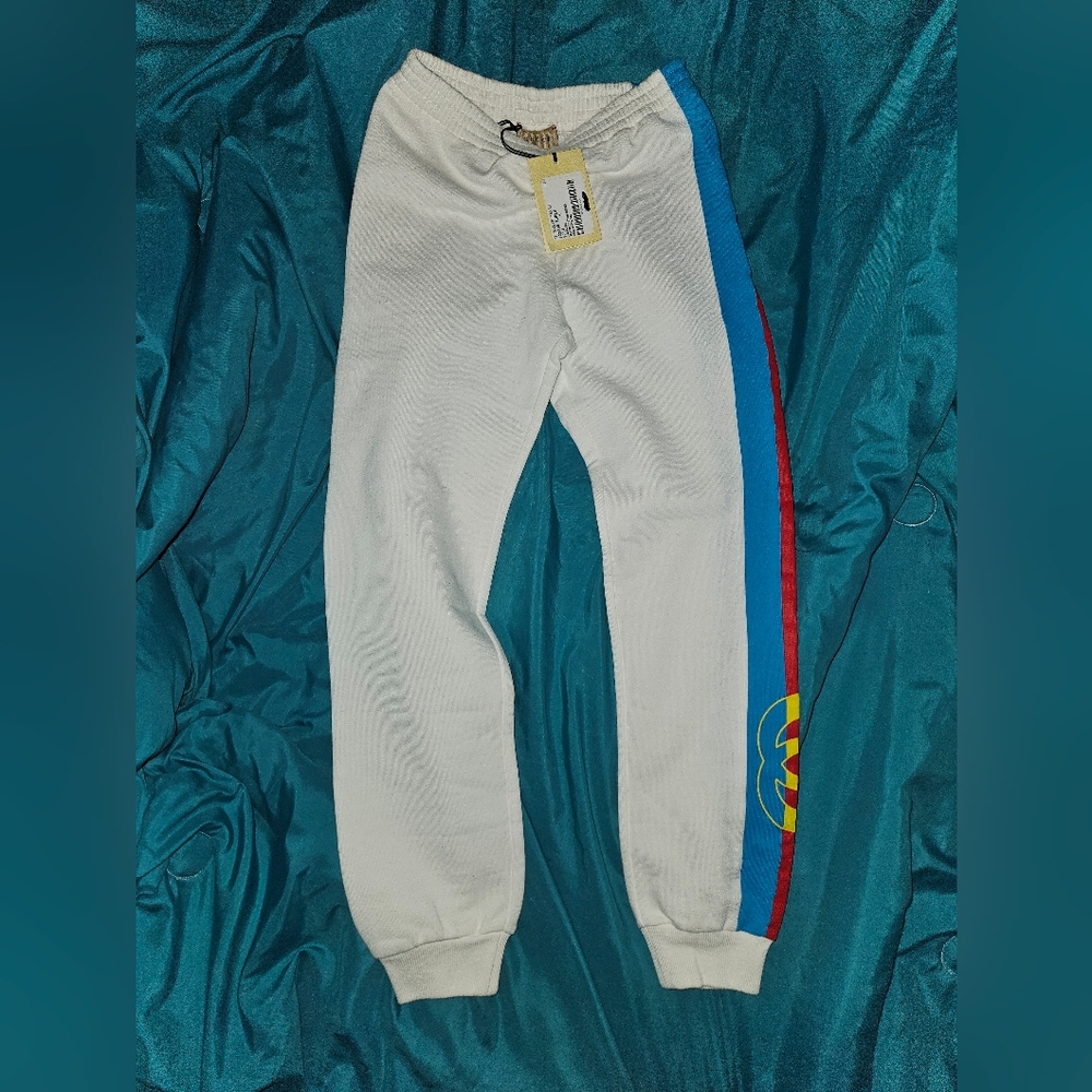 NWT GUCCI White GG Joggers/Track Pants COA INCLUDED